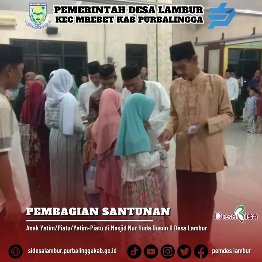 SANTUNAN ANAK YATIM DI MASJID NUR HUDA